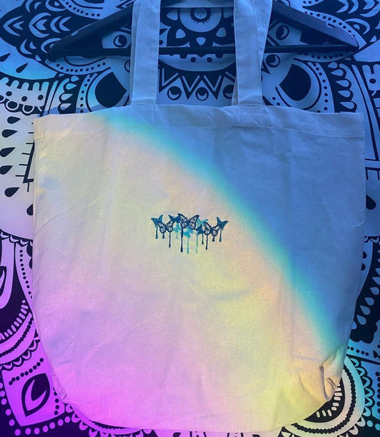 Drippy Butterfly Tote Bag